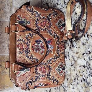 Patricia Nash Angelin Embroidered Satchel
